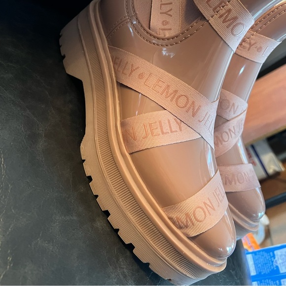 Lemon Jelly baby pink boots size 10 - Picture 1 of 8